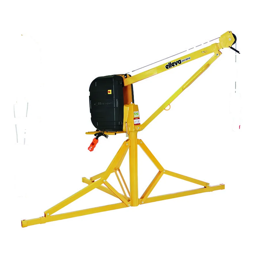 Mini Grua 500 kg disponível para locação na Tech Locações em Fortaleza